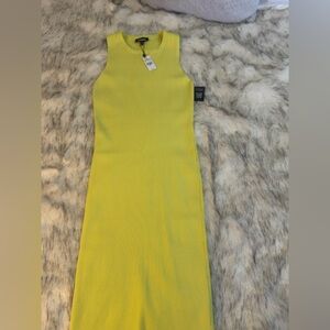 Express Yellow Midi Dress